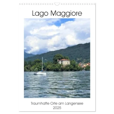 Abbildung von Traumhafter Lago Maggiore (Wandkalender 2025 DIN A3 hoch), CALVENDO Monatskalender