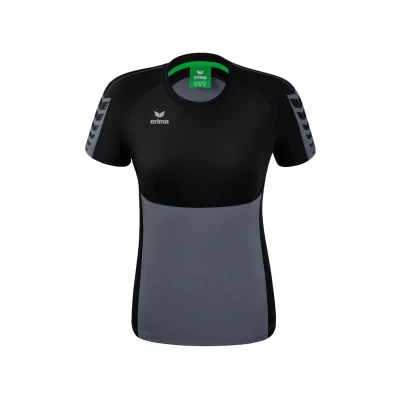 Abbildung von Erima Wings Sport Tshirt, Damen, Größe: 40, Grauschwarz