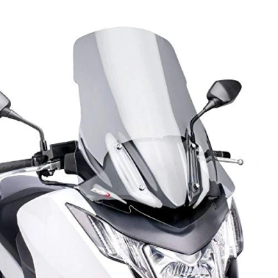 Abbildung von Puig 6035H Windschutzscheibe Cockpitverkleidung Touring für Maxiscooter Integra 2012 2015, 750 2014 Getönt, Medium