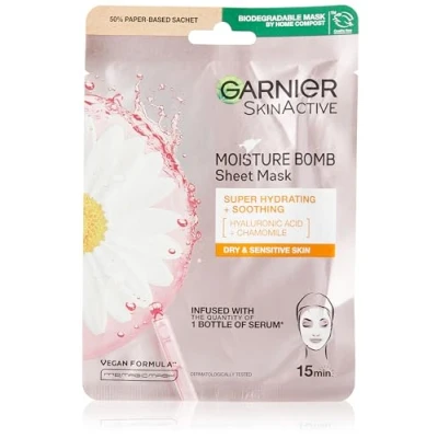 Abbildung von Garnier, Moisture Bomb, feuchtigkeitsspendende Gesichtspflege, Grüner Tee