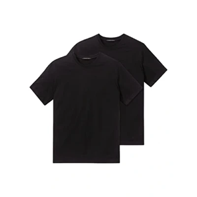 Abbildung von Schiesser Herren T Shirt Unterhemd 2 pack, Schwarz (000 schwarz), S