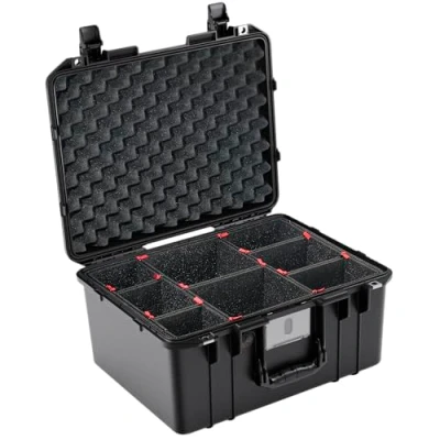 Abbildung von Peli 1557 Air Leichter Schutzkoffer für Drohne und Kamera Equipment, Wasser Staubdicht, 36L Volumen, Mit TrekPak Einteilungssystem (Anpassbar), Farbe: Schwarz