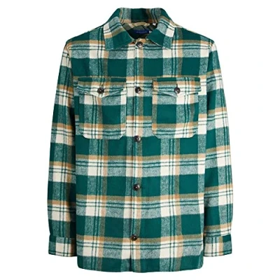 Abbildung von Jack &amp; Jones Men&#039;s JOROLLIE Check Overshirt LS SN Hemd, Trekking Green, L