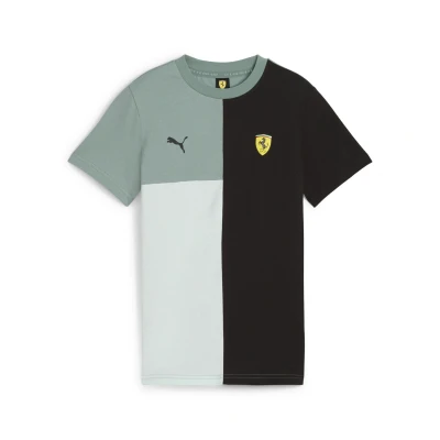 Abbildung von Puma Scuderia Ferrari RACE Lifestyle Tshirt print für Kinder, Größe: 122, Green moon