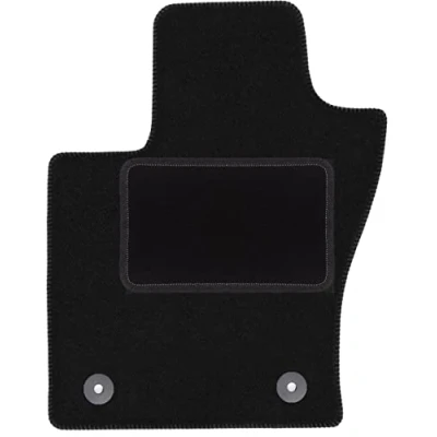 Abbildung von Wielganizator Fahrer Fußmatte Velours passend für FIAT 500X II (2018 ) Crossover Fahrerseite Fahrermatte Veloursfussmatte Schwarz 1 teilig Passgenau