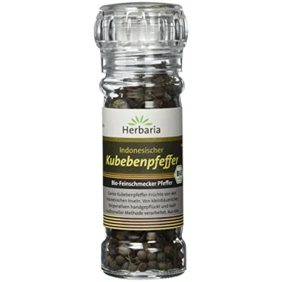 Abbildung von Herbaria Kubebenpfeffer, 1er Pack (1 x 35 g Glasmühle) Bio