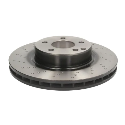 Abbildung von TRW DF6477 Bremsscheibe 312 28 5 112 gelocht, Belüftet lackiert MERCEDES BENZ: SL Cabrio