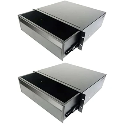 Abbildung von Bundle: 2 x Adam Hall 3 HE ERGO 19&quot; Rackschublade 874E03 Stahl, schwarz, Rack Schublade (2 Stahl Rackschublade)