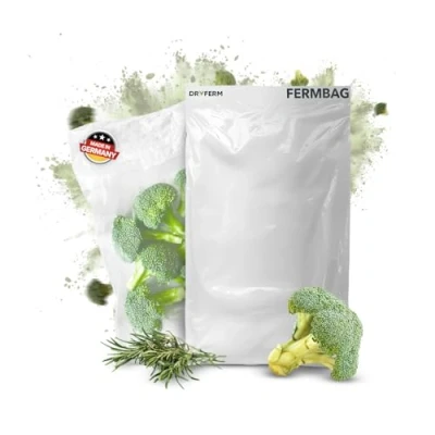 Abbildung von Dschinni DryFerm FERMBAG Trocknungs und Reifebeutel Kräuter Effiziente Trocknung, maximale Wirkstofferhaltung, minimaler Geruch, schimmelsicher, energiesparend im 3er Set (30cm x 50cm)