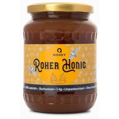Abbildung von Reiner Roher Buchweizenhonig 100% Natürlich, Ungefiltert, Unbeheizt, Nicht Pasteurisiert 1 kg