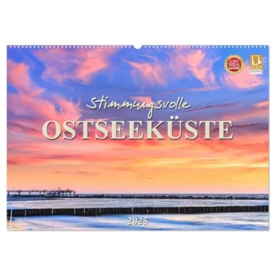 Abbildung von Stimmungsvolle Ostseeküste 2025 (Wandkalender DIN A2 quer), CALVENDO Monatskalender