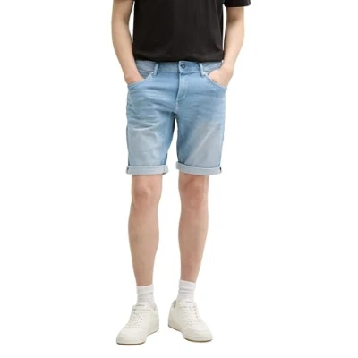 Abbildung von TOM Tailor JOSH Jeans Shorts, Herren, Größe: 30, Bleached blue denim