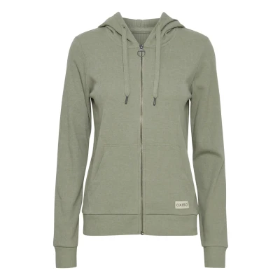 Abbildung von Oxmo Oxlova Sweatjacke, Damen, Größe: Medium, Seagrass melange