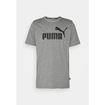 Abbildung von Puma LOGO TEE Tshirt print, Herren, Größe: Medium, Medium gray heather