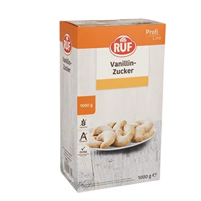 Abbildung von RUF Vanillin Zucker, Großpackung, intensiv vanilliges Aroma, geeignet zum Backen, Kochen und Verfeinern, glutenfrei, vegan, Profi Line