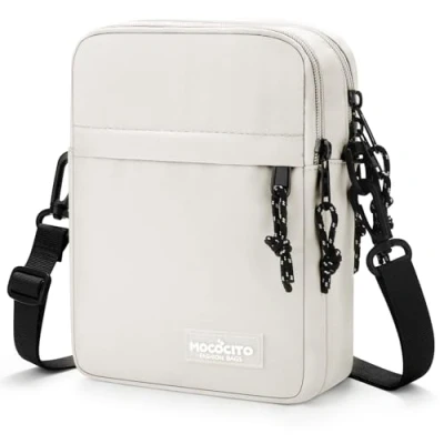 Abbildung von MOCOCITO Umhängetasche, Schultertasche für Herren, Kuriertasche aus Nylon, Messenger Bag Tägliches Leben Reise(Groß Avocado Grün)