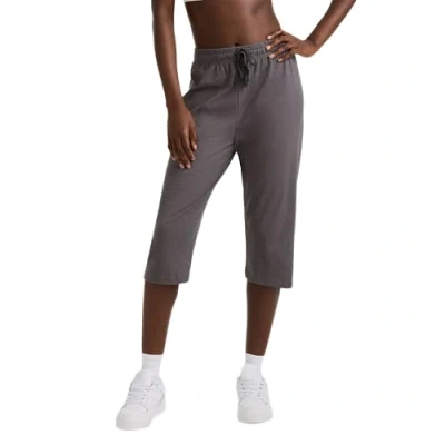 Abbildung von Champion Damen Caprihose aus Baumwolljersey, Dunkelgrau, Mittel