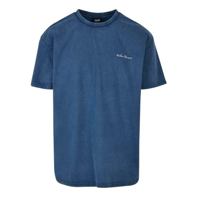 Abbildung von Urban Classics Small Embroidery Tshirt basic, Herren, Größe: Small, Spaceblue