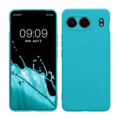 Abbildung von kwmobile Handyhülle kompatibel mit OnePlus Nord 4 5G Hülle Handy Case aus weichem Silikon in Cool Glacier