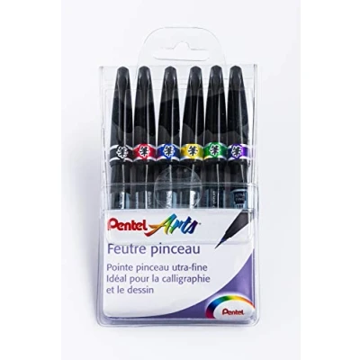 Abbildung von Pentel SE15C Funny Filzstifte, weiche Spitze, extrafein, x6 Filzstifte