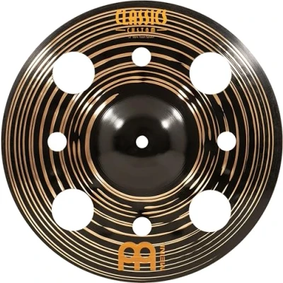 Abbildung von Meinl Cymbals Classics Custom Dark Trash Splash — 12 Zoll (Video) Schlagzeug Becken (30,48cm) B12 Bronze, Dunkles Finish (CC12DATRS)
