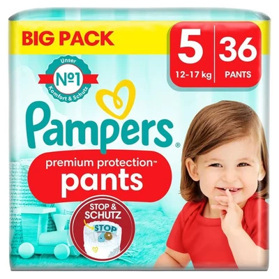 Abbildung von Pampers Premium Protection Pants Größe 5, 12kg 17kg