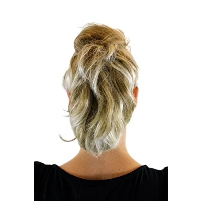 Abbildung von Extension, Haarteil, Blond Mix, wilder Look, Butterfly Klammer, ca. 20 cm, T6545 Blondmix