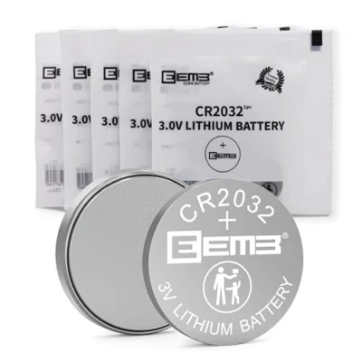 Abbildung von EEMB 5 Stück CR2032 Batterien 3V Lithium Knopfzellen 2032 Batterie für Autoschlüssel