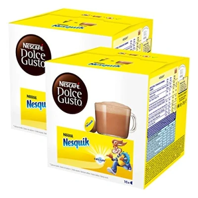Abbildung von Nescafé Dolce Gusto Nesquik, Kakao, Schokolade, 2er Pack, 2 x 16 Kapseln