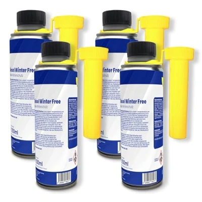 Abbildung von Mr.Perfect® Winterfree für Diesel 4x250ml Additiv Hoch ergiebig 1:200 Frostschutz bis 33 Grad Dieselmotoren &amp; Heizsysteme Fließverbesserer