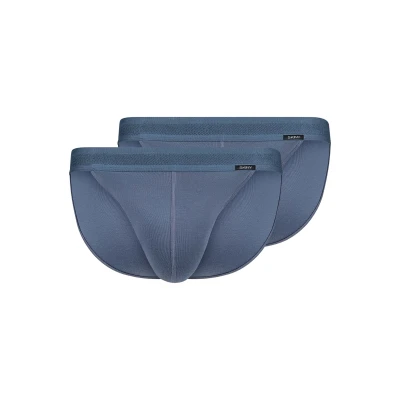 Abbildung von Skiny 2ER PACK Retro Slip, Herren, Größe: Medium, Blau be ink