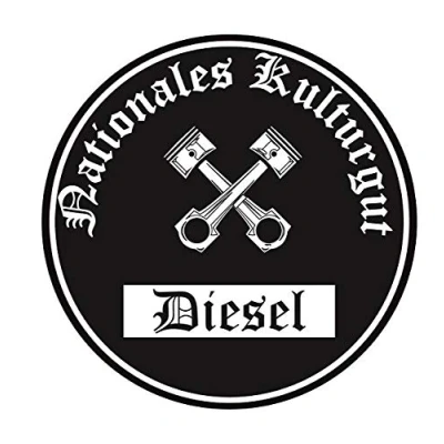 Abbildung von Nationales Kulturgut Diesel Aufkleber Auto Sticker Feinstaub Umwelt Plakette JDM Tuning TÜV LKW Lustig Fun 2 Stück! Umweltzone Fahrverbot Fahrzeug