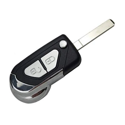 Abbildung von PHONILLICO Autoschlüssel Ersatz Fernbedienung Schlüssel Für Cle Citroen DS3 C3 C4 C5 Schlüsselanhänger Flip mit 2 Tasten Klinge