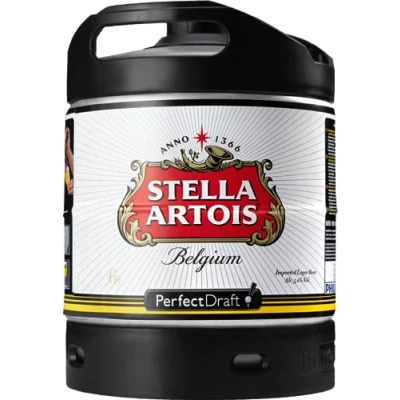 Abbildung von Stella Artois, Internationales Premium Lager Bier aus Belgien, Perfect Draft (1 x 6l) MEHRWEG Fassbier