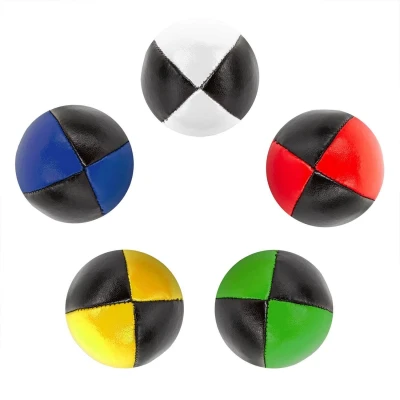 Abbildung von Jonglierbälle 5er Set (zweifarbig). Ø 62mm. 100g Juggling Balls. Jonglierball