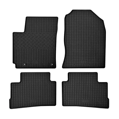 Abbildung von Fußmatten kompatibel mit Hyundai Kona 2017 /2021 Gummi Auto 100% passgenaue Gummimatten Automatten Antirutsch Schwarz