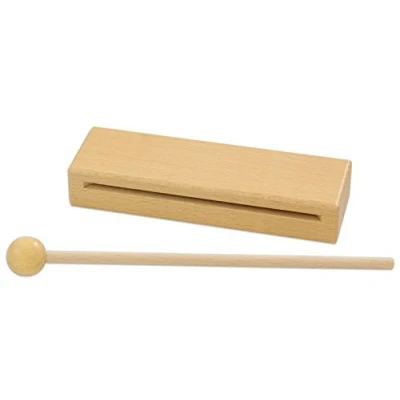 Abbildung von Betzold Musik Holzblocktrommel mit Schlägel Musikinstrument Musikunterricht Kinder