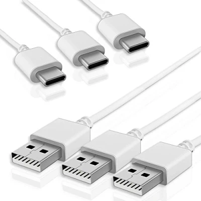Abbildung von mtb more energy [3 Stück Multipack ] USB C Daten / Ladekabel für Smartphones von Huawei, HTC, ZTE, Vernee und mehr kompatible Modelle Siehe Liste Länge: 2 Meter Weiß