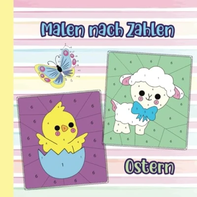 Abbildung von Malen nach Zahlen Ostern und Frühling für Kinder ab 5 Jahren Malbuch mit Bonusseiten Labyrinthe von Punkt zu Punkt: Ein wunderschönes Ausmalbuch ... Malbücher, Bastelbücher Geschenkbücher)