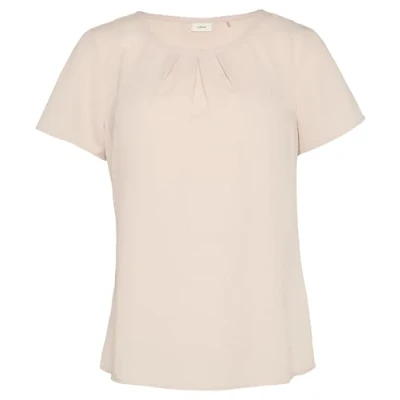 Abbildung von s.Oliver Black Label Bluse, Damen, Größe: 46, Perlmuttrosa
