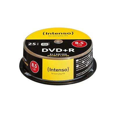 Abbildung von Intenso DVD Rohling DVD+R DL, 8,5 GB, beidseitig beschreibbar