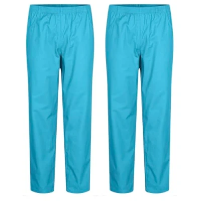 Abbildung von MISEMIYA Packung 2 Stück Unisex SANITÄRHOSE MEDIZINISCHE Uniformen SANITÄR Arbeitshose Ref. 8312 * Medium, Cyan