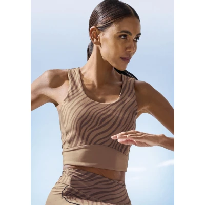 Abbildung von Lascana Active CROP Top, Damen, Größe: Large, Braun