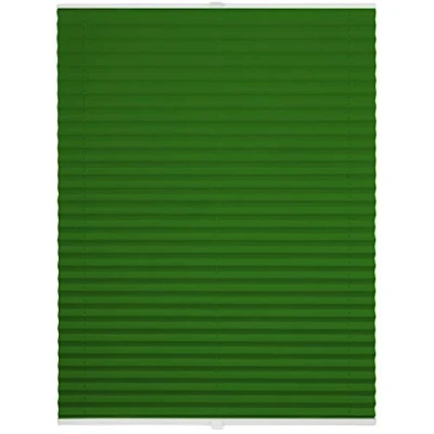 Abbildung von ondeco Plissee ohne Bohren mit Klemmträger, Sonnenschutz für Fenster innen, Jalousien Blickdicht, Faltrollo Sichtschutz Tür Fensterrahmen, Rollo Grün 55x130 cm