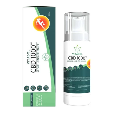 Abbildung von Vitadol CBD 1000 Muskel und Gelenkgel 100 ml