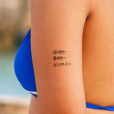 Abbildung von human Inkster Tattoo vegane &amp; wasserfeste Temporäre Tattoos für Erwachsene EU Kosmetikzertifizierte Farbe revolutionäres 2 Wochen Premium Klebetattoos
