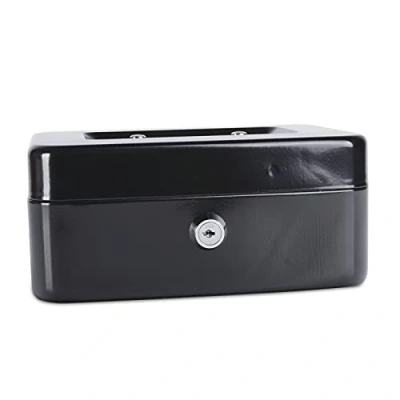 Abbildung von DONAU 5232001PL 01 Geldkassette, mittelgroß, 200 x 90 160 mm, schwarz