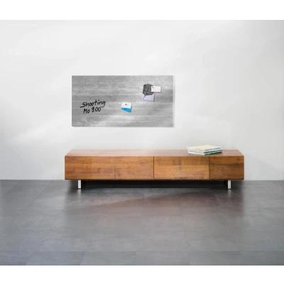 Abbildung von SIGEL Glas Magnettafel artverum® 91,0 x 46,0 cm Design Sichtbeton