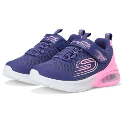 Abbildung von Skechers Mädchen Microspec Max Advance Fly 3.0 Sneaker, Navy, 27 EU