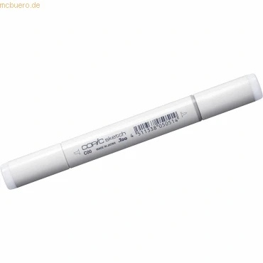 Abbildung von COPIC Sketch Marker Typ C 00, cool gray No. professioneller Pinselmarker, mit einer Super Brush Spitze und Medium Broad